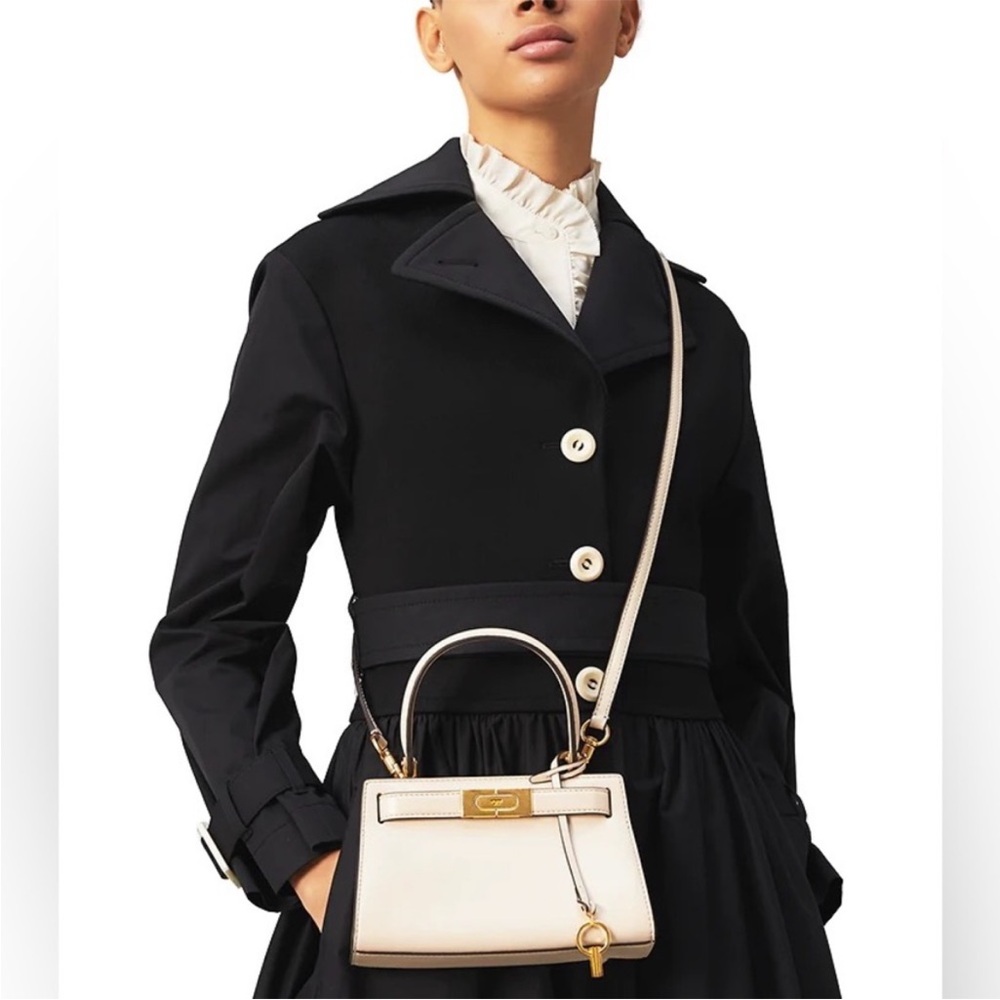 NEW Tory Burch 56912 Lee Radziwill Petite Bag Cream